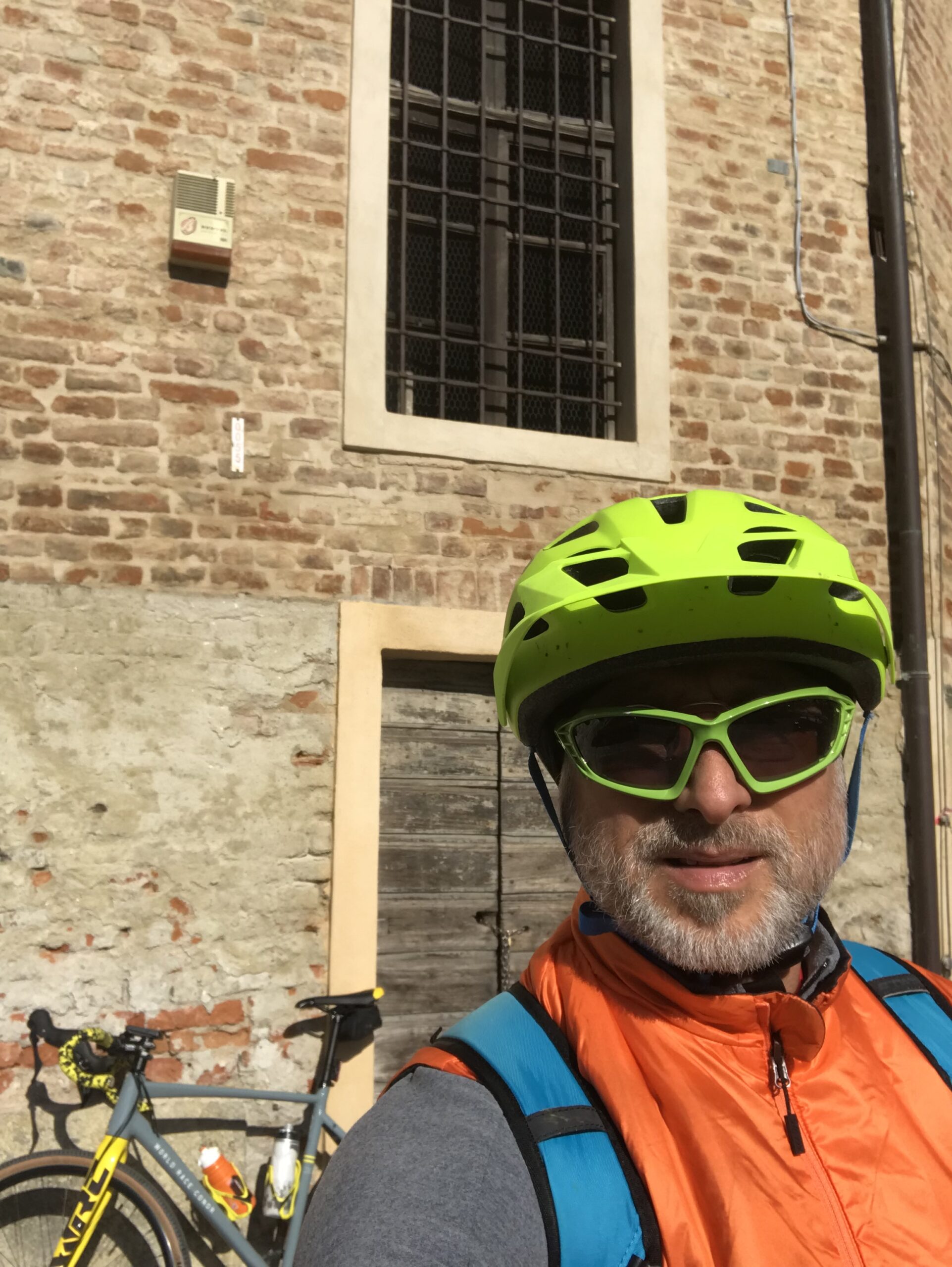Con la bici gravel in partenza da Occimiano